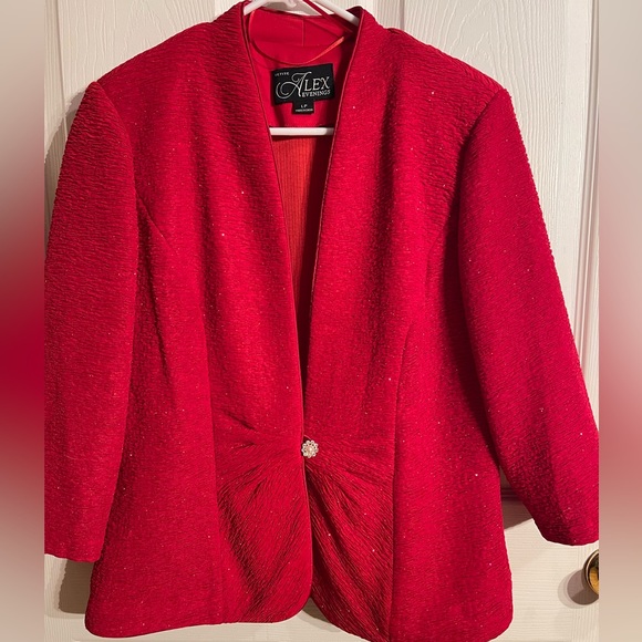 Alex elegant red blazer - Picture 1 of 5